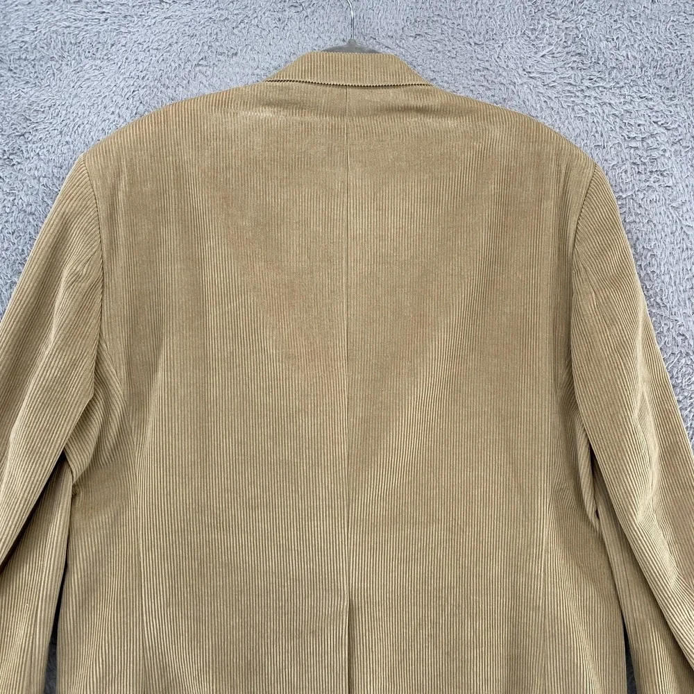 Lauren Ralph Lauren‎ Blazer Mens 44R Beige Corduroy Two Button Sport Coat 80s